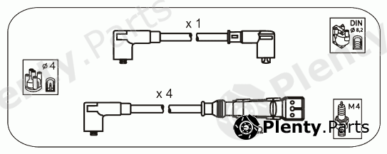  JANMOR part M8 Ignition Cable Kit