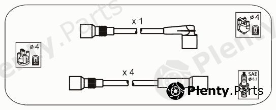 JANMOR part ODS208 Ignition Cable Kit