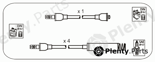  JANMOR part ODS218 Ignition Cable Kit