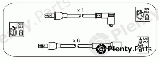  JANMOR part ODS238 Ignition Cable Kit