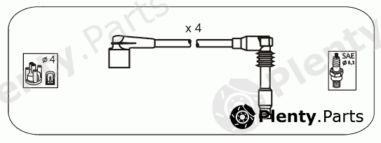  JANMOR part ODS243 Ignition Cable Kit
