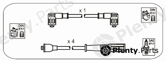  JANMOR part RB10 Ignition Cable Kit