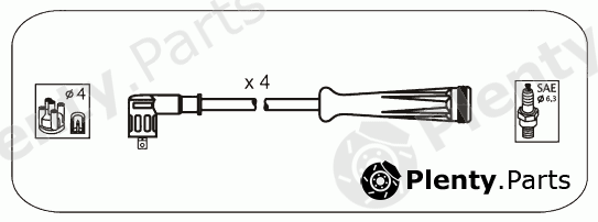  JANMOR part RB16 Ignition Cable Kit