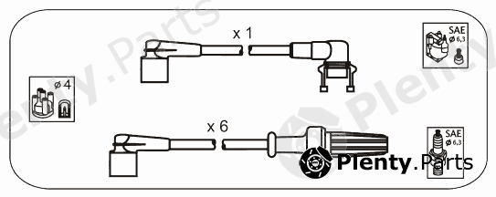  JANMOR part RB17 Ignition Cable Kit