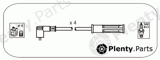  JANMOR part RB34 Ignition Cable Kit