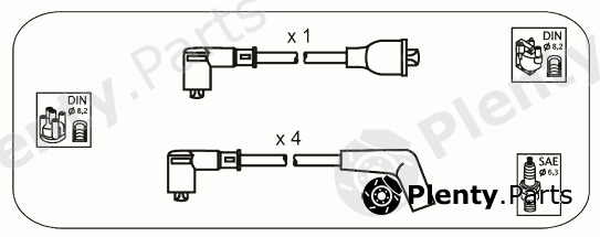  JANMOR part RVS12 Ignition Cable Kit