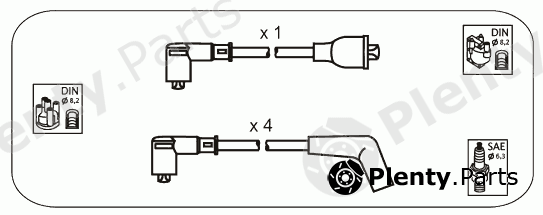  JANMOR part RVS6 Ignition Cable Kit