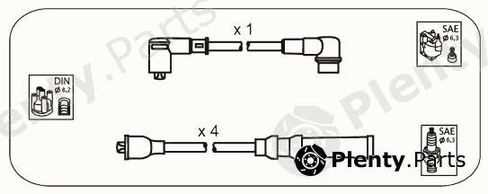  JANMOR part VL1 Ignition Cable Kit