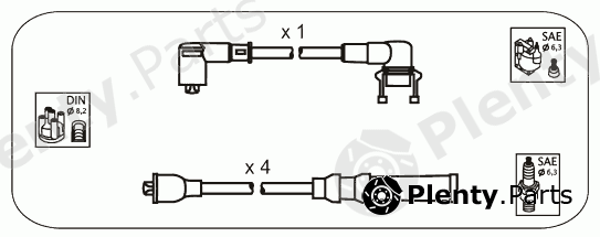  JANMOR part VL4 Ignition Cable Kit