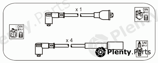  JANMOR part S13.P (S13P) Ignition Cable Kit