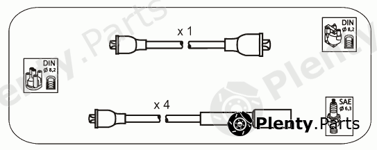  JANMOR part S15.P (S15P) Ignition Cable Kit