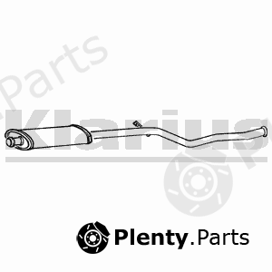  KLARIUS part 260852 Middle Silencer