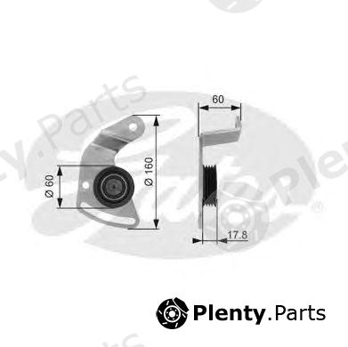  GATES part T36018 Tensioner Pulley, v-ribbed belt