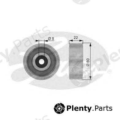  GATES part T36040 Deflection/Guide Pulley, v-ribbed belt