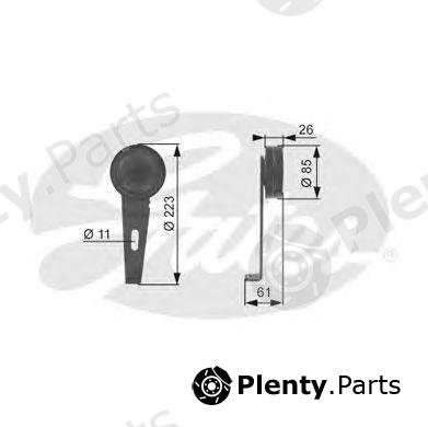  GATES part T36062 Tensioner Pulley, v-ribbed belt