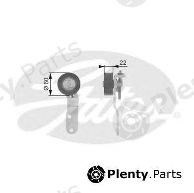  GATES part T36074 Deflection/Guide Pulley, v-ribbed belt