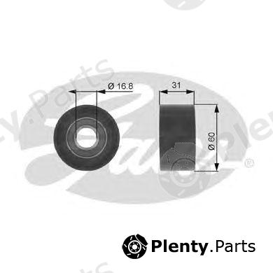  GATES part T36084 Deflection/Guide Pulley, v-ribbed belt
