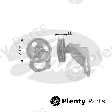  GATES part T36085 Deflection/Guide Pulley, v-ribbed belt
