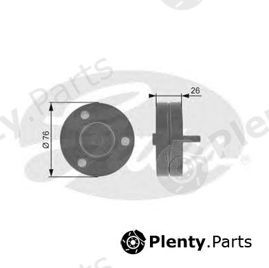  GATES part T36088 Deflection/Guide Pulley, v-ribbed belt
