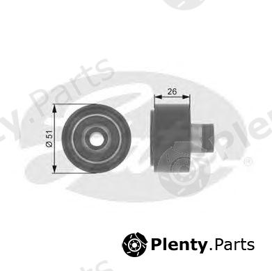  GATES part T36090 Deflection/Guide Pulley, v-ribbed belt