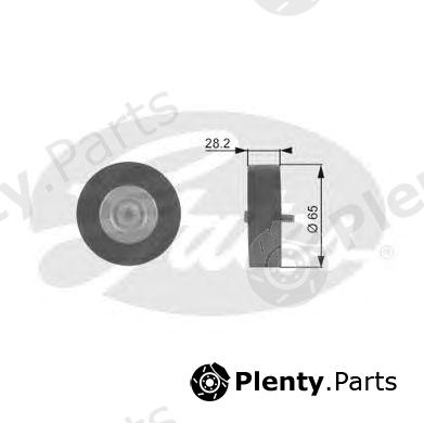  GATES part T36123 Deflection/Guide Pulley, v-ribbed belt
