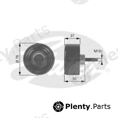  GATES part T36186 Deflection/Guide Pulley, v-ribbed belt