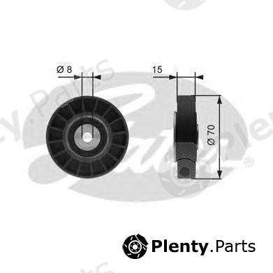 GATES part T36214 Deflection/Guide Pulley, v-ribbed belt