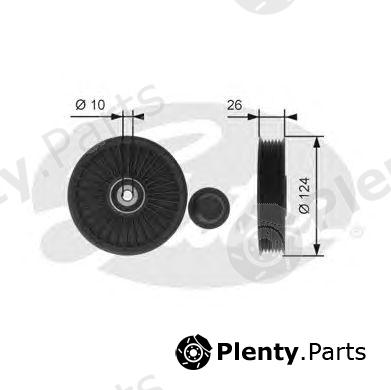  GATES part T36216 Deflection/Guide Pulley, v-ribbed belt