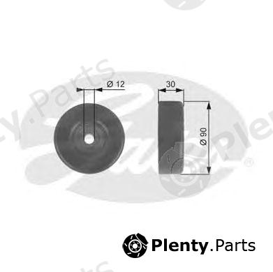  GATES part T38020 Deflection/Guide Pulley, v-ribbed belt