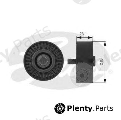  GATES part T38027 Deflection/Guide Pulley, v-ribbed belt