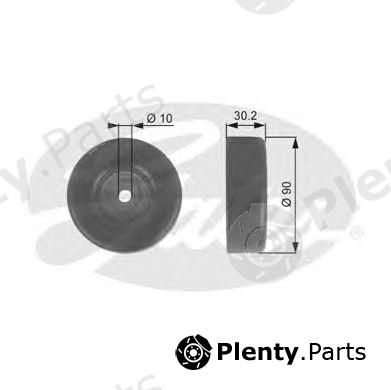  GATES part T38042 Deflection/Guide Pulley, v-ribbed belt