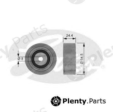  GATES part T38097 Deflection/Guide Pulley, v-ribbed belt
