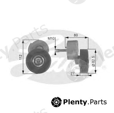  GATES part T38146 Tensioner Pulley, v-ribbed belt