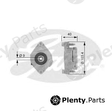  GATES part T38147 Tensioner Pulley, v-ribbed belt