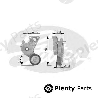  GATES part T38148 Tensioner Pulley, v-ribbed belt