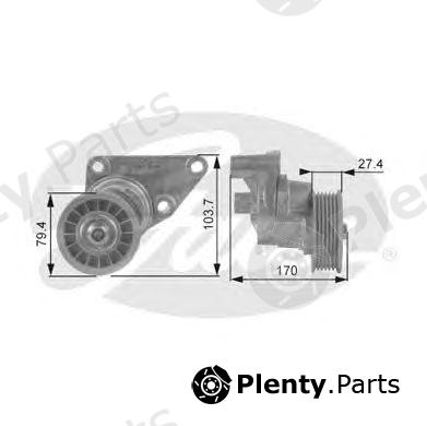  GATES part T38158 Tensioner Pulley, v-ribbed belt
