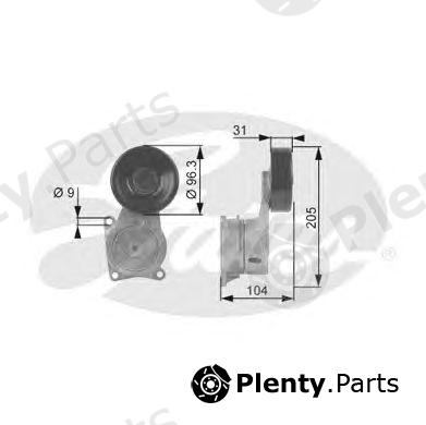  GATES part T38170 Tensioner Pulley, v-ribbed belt