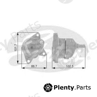  GATES part T38211 Tensioner Pulley, v-ribbed belt