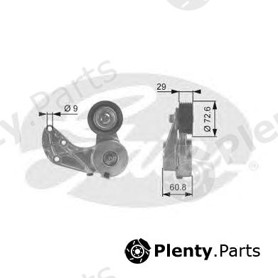  GATES part T38317 Tensioner Pulley, v-ribbed belt