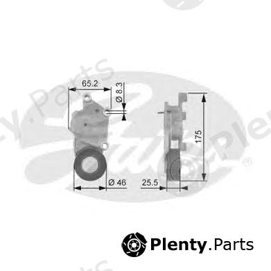  GATES part T38331 Tensioner Pulley, v-ribbed belt