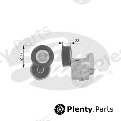  GATES part T38343 Tensioner Pulley, v-ribbed belt
