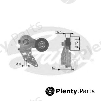  GATES part T38377 Tensioner Pulley, v-ribbed belt