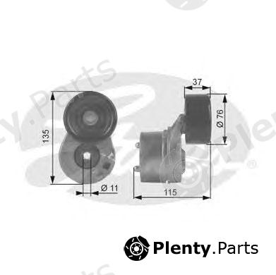  GATES part T38431 Tensioner Pulley, v-ribbed belt