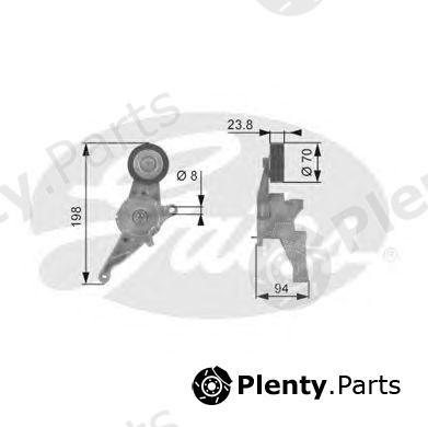  GATES part T38436 Tensioner Pulley, v-ribbed belt