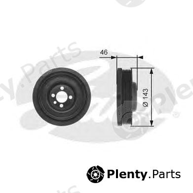  GATES part TVD1040 Belt Pulley, crankshaft