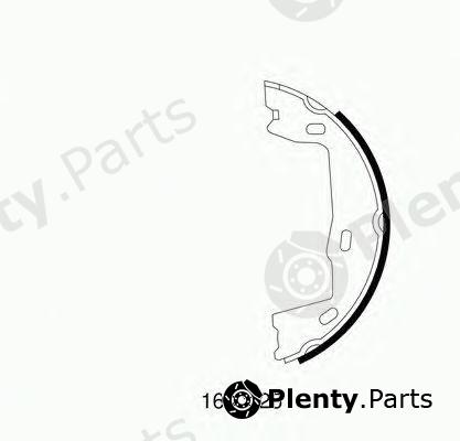  TEXTAR part 2610501 Brake Shoe Set, parking brake