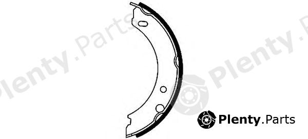  TEXTAR part 91048301 Brake Shoe Set, parking brake