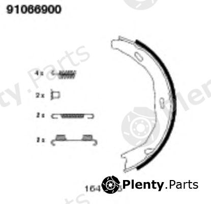  TEXTAR part 91066900 Brake Shoe Set, parking brake