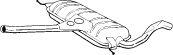  BOSAL part 278-367 (278367) Middle Silencer