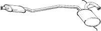  BOSAL part 283-213 (283213) Middle Silencer